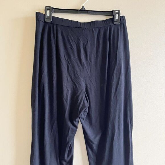 Eileen Fisher Black Pants‎ Pull On Ankle Capri Elastic Waist Womens Size S - Picture 5 of 8